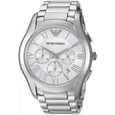 Emporio Armani Men’s Quartz Analog Stainless Steel Silver Dial 45mm Watch AR11081
